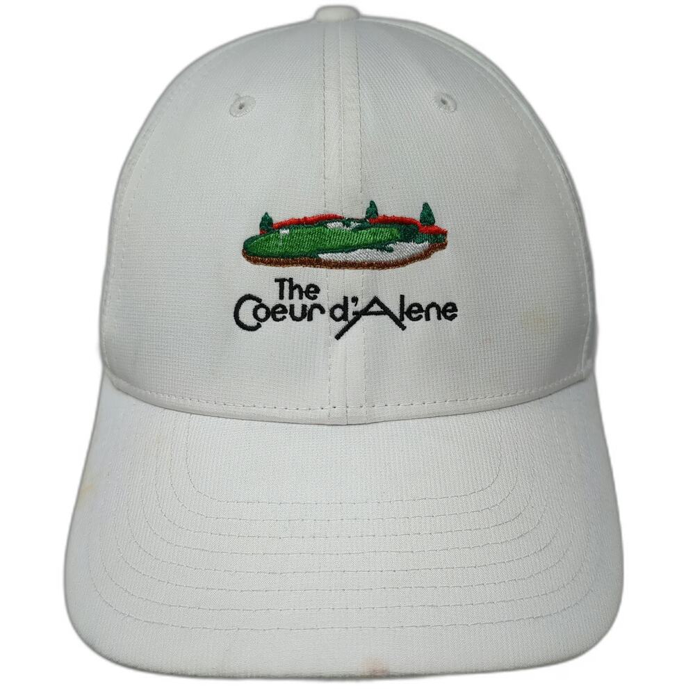 Nike Baseball Cap White One Size Coeur d'Alene Golf Dri-FIT Legacy 91 Strapback